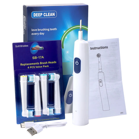 Intelligent Rotating Electric Toothbrush Rechargeable Rotary Brush Compatible with Oral B Replacement Electric Brush Heads