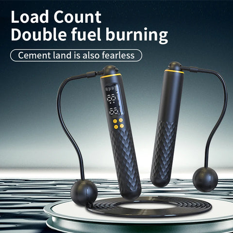 Jump Rope With Counter Adjustable Skipping Calorie Smart For Fitness Exercise And Weight Lose Counting Steel Traini Home Sport
