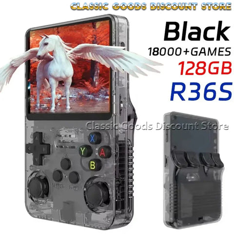NEW R36PRO Retro Handheld Video Game Console Linux System 3.5 Inch IPS Screen Portable Pocket Video 64GB/256GB Player Games Gift
