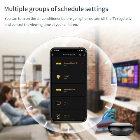 Tuya WiFi Universal IR Remote Controller Smart Home Infrared Remote Control for TV Air Conditioner Works with Alexa Google Home