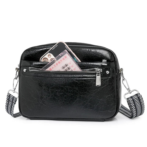 Trendy And Fashionable Women's Crossbody Bag, Single-Shoulder Bag, Simple Solid-Color Commuting Small Square Bag
