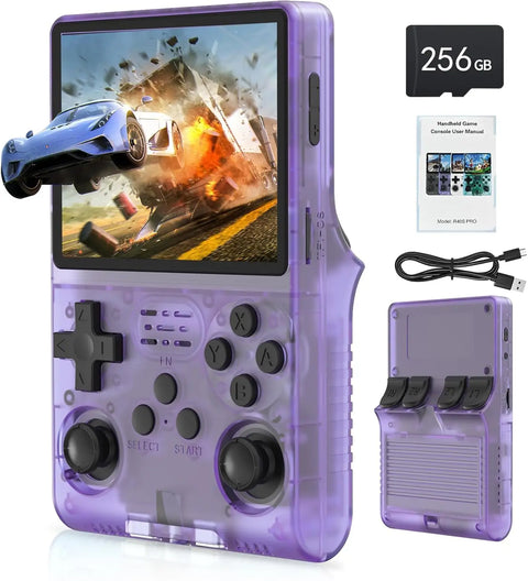 Retro Handheld Game Console R40S Pro Linux System 3.5 Inch IPS Screen Mini Portable Pocket Video Game Consola 256G Games Kid