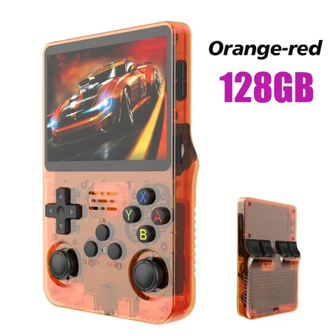 New R36S Retro Handheld Video Game Console System 3.5-inch IPS Screen Portable Pocket Video Player 128GB 20000+ Games Boy Gifts