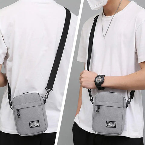 Crossbody Shoulder Bag Men's Small Bag Shoulder Bags Trendy Diagonal Backpack Chest Bags Light Boy Mini Casual Bag Waist Pack