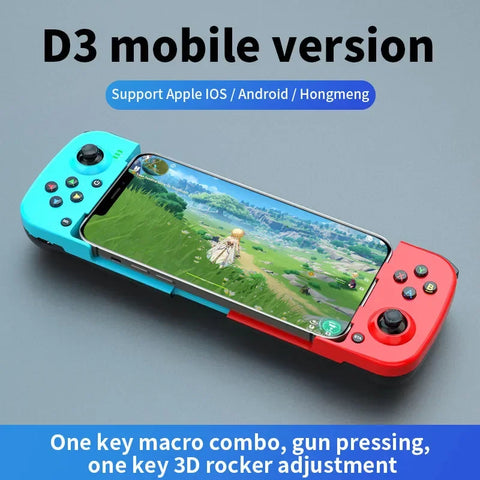 Wireless BT 5.0 Stretchable Game Controller For Mobile Phone Android IOS Gamepad Joystick Retractable Gamepad for PS4 Switch PC