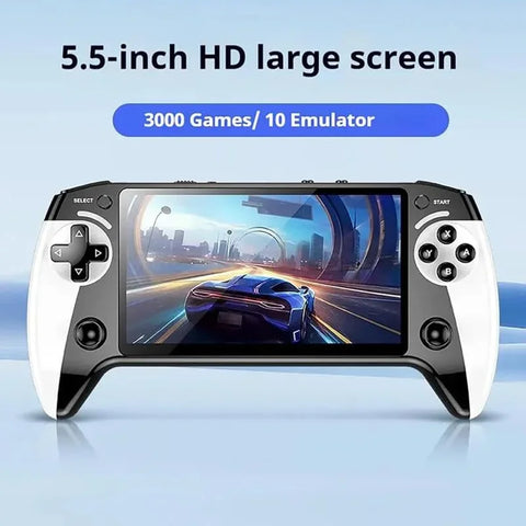 3000 Games X9 Handheld Video Game Console 5.5inch Screen Retro Video Game Player Built in 10 Emulators Support NES GBA GBC Gift