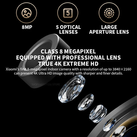 Xiaomi Mijia Smart Camera C700 Editie 4K Full Color Bidirectionele Spraak 8 Megapixels 360 ° View Werk Infrarood Nachtzich CN