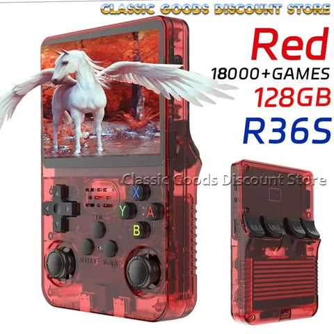 NEW R36PRO Retro Handheld Video Game Console Linux System 3.5 Inch IPS Screen Portable Pocket Video 64GB/256GB Player Games Gift