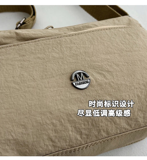 Crossbody bag for ladies - new trendy canvas shoulder bag that is versatile and fashionable, lightweight and spacious, featuring