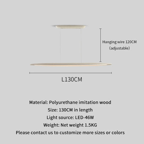 Modern Simple Strip Restaurant LED Ceiling Chandelier Nordic Wabi Sabi Home Interior Decor Bar Pendant Lamp Living Room Light