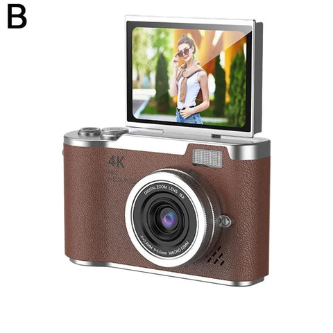 Digital Camera Children Cameras with 2.4 Inch Screen Flash Lamp Video Recorder 8x Zoom Compact Cam Student Small Camcorder