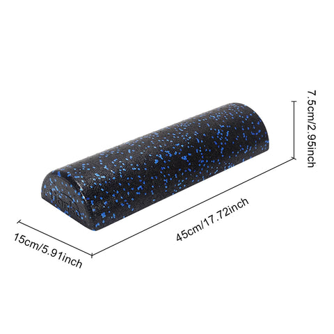 Half Round Yoga Column Roller Tool Muscle Relaxation Fitness Muscle Foam Roller Foam Massage Roller Stick for Home Gym Exercise