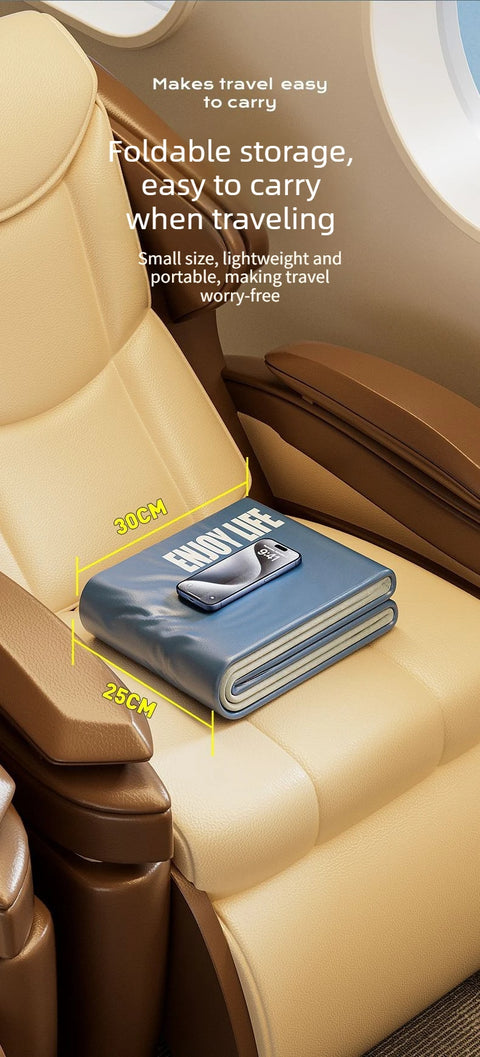 Inflatable Toddler Airplane Bed & Car Seat Extender Portable Kids Travel Mattress for Flying & Road Trips Sleeping Cushion