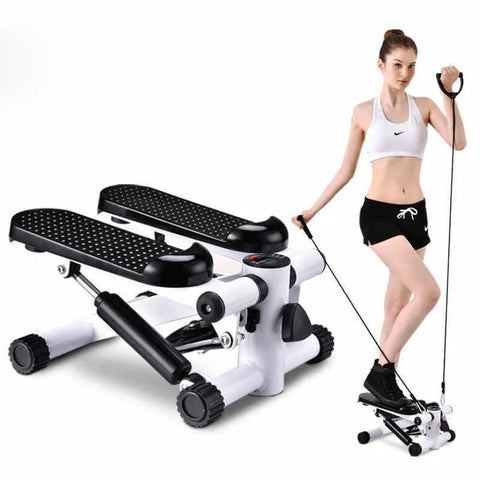 Portable Home Stepper Mini Hydraulic Rope Stepper Multi-functional Indoor Silent Fitness Equipment Without Installation
