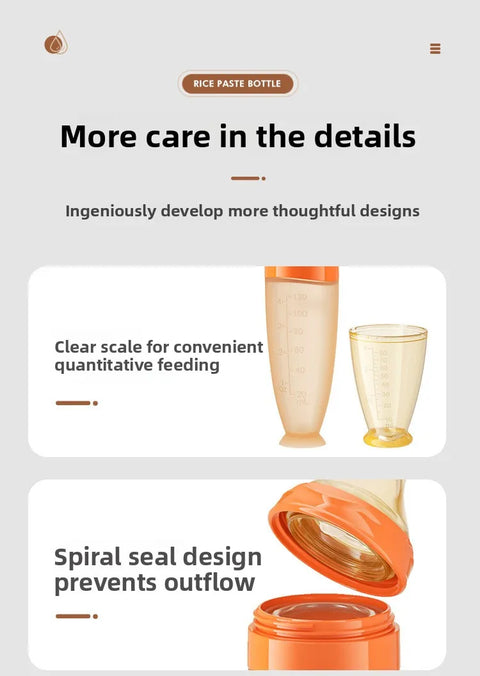 Silicone Baby Complementary Food Spoon Squeeze Feeding Bottle Spoon Water Feeding Tool Baby Food Tableware Tool