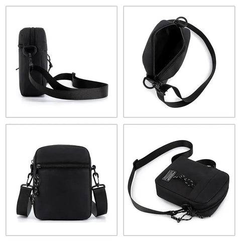 Crossbody Shoulder Bag Men's Small Bag Shoulder Bags Trendy Diagonal Backpack Chest Bags Light Boy Mini Casual Bag Waist Pack