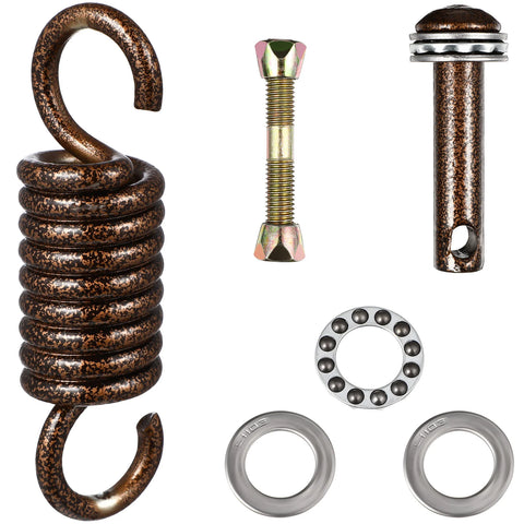 1 Set Stainless Steel Hammock Replacement Hook Spring Buckle Kit With Screw Bolt Durable Hanging Chair Fitting Parts For Porch