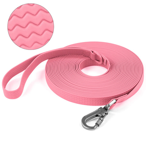 1.8M 3M 5M 10M PVC Heavy Duty Long Dog Leash for Large Medium Dogs Waterproof Easy Clean Strong Durable Running Training Leash