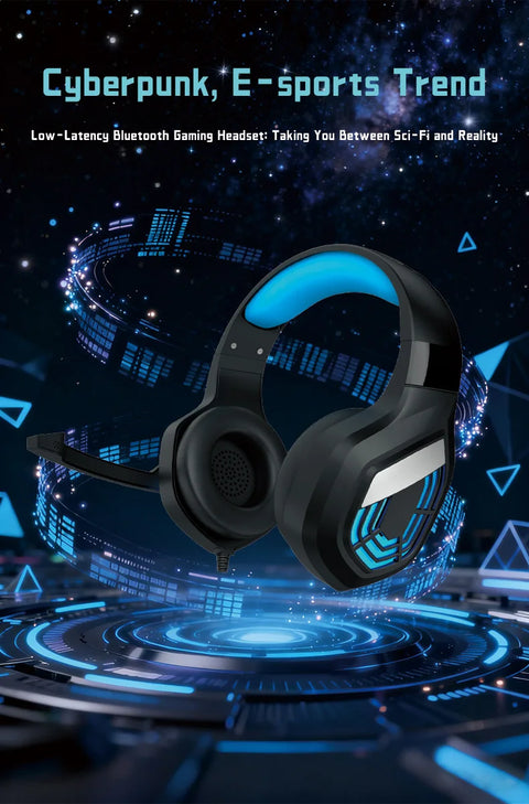 G7 Gaming Headset With Noise-cancelling Mic Surround Sound Wired LED Lights For Gamers  Stereo SVirtual Surround Bass Earphone