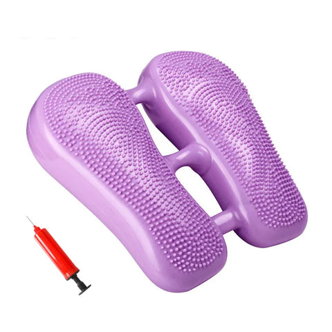 Mini Pedal Stepper Exercise Machine Inflatable Foot Stepper Indoor Core Training, Fat Reducing Machine Home Office Gym Trainer