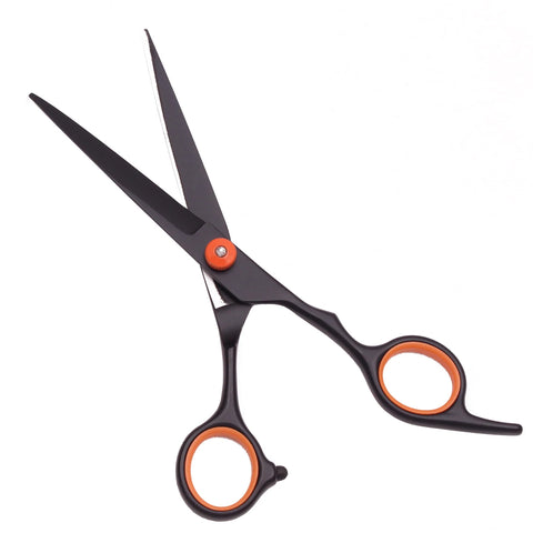 Hair Scissors JP Stainless Hairdressing Scissors 6" Haircut Set Black Thinning Shears Salon Haircut Scissors Razor Combs C1001