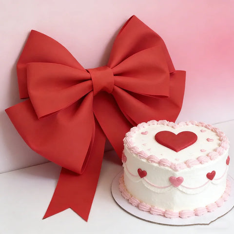 Red Pink Big Bow Handmade DIY EVA Material Packaging Valentine's Day Decor Xmas Wedding Birthday Party Backgroun Home Decoration