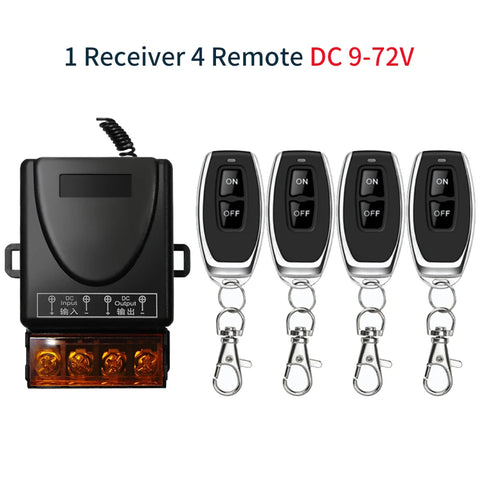 RF 433Mhz Smart Switch Wireless Remote Control Switch AC 75-220V 30A High Current Relay for Water Pump Motor Lights Door Access