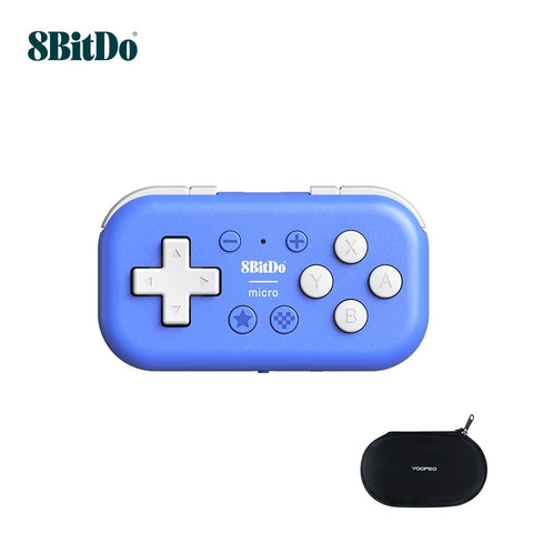 8Bitdo Micro Bluetooth Gamepad Pocket-sized Mini Controller for Switch1/2, Android,iOS,and Raspberry Pi, Supports Keyboard Mode