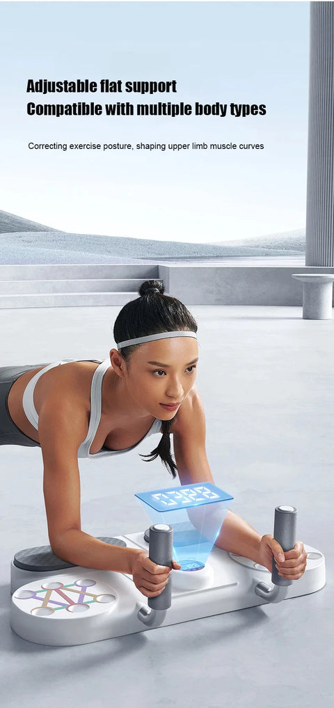 Multifunctional Plank Support Pushups Stand Training Board Home Intelligent Exercise Equipment for Chest and Abdominal Muscles
