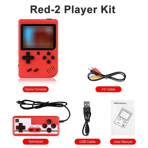 Built-in 400 FC Games with Portable Case Mini Retro Handheld Game Console 3.0 Inch LCD Screen Video Game Player Kids Boys Gift