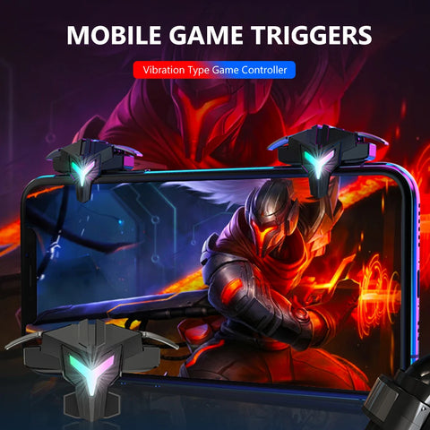 A1 Mobile Game Trigger for PUBG Phone Gaming Controller Gamepad Joystick Aim Shooting Triggers 4 Finger for PUBG Mobile Phone