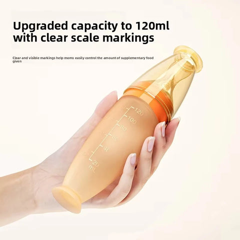 Silicone Baby Complementary Food Spoon Squeeze Feeding Bottle Spoon Water Feeding Tool Baby Food Tableware Tool