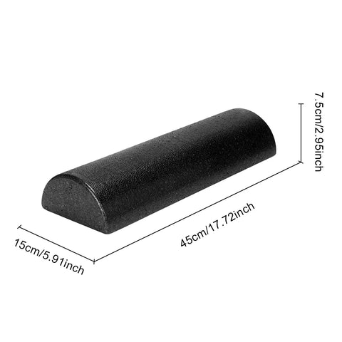 Half Round Yoga Column Roller Tool Muscle Relaxation Fitness Muscle Foam Roller Foam Massage Roller Stick for Home Gym Exercise