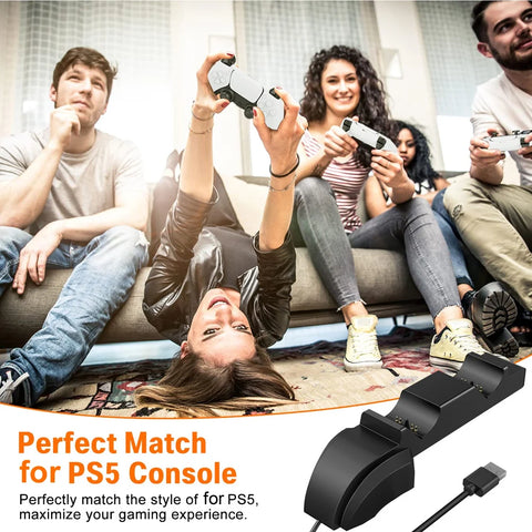 for PS5 Controller Charger Station Dual Socket Fast Charging Cradle Dock for Playstation 5 Gaming Handle PS5 Accessories