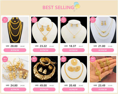 Necklace & Earring Set for Women,  Bracelet Jewelry Sets, Bridal Wedding Gift Jewellery Woman Accessories