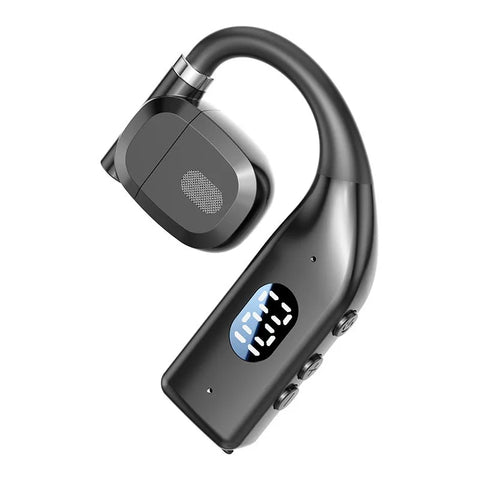 LED Single Earphones Long Standby Business Headphones Waterproof Mono Headset Outdoor Call Bluetooth 5.3 Wireless Earbuds