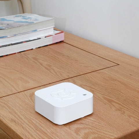 Baby White Noise Machine for Sleeping, Portable Sound Soother with 10 Relaxing Sounds, USB Rechargeable, Auto-Off Timer