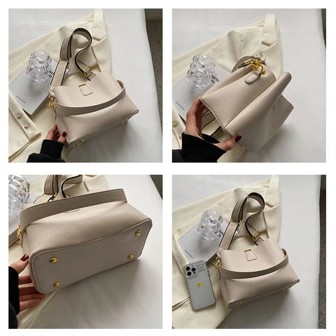 2026 New Trendy Fashion Handheld Bucket Bag Large Capacity Crossbody Bag for Women High-end Feel Women's Bag