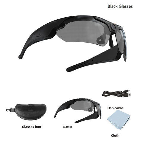 1080P Full HD Mini Camera Sunglasses Camera Outdoor Sports DV Intelligent Sports Glasses Cam DVR Wide-angle Glasses Camera