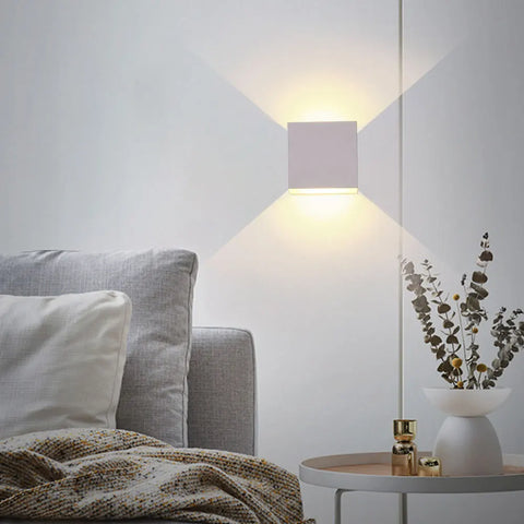 6W/12W LED wall lamp aluminum alloy wall light indoor lighting hard wired wall lamps suitable for bedrooms and living rooms