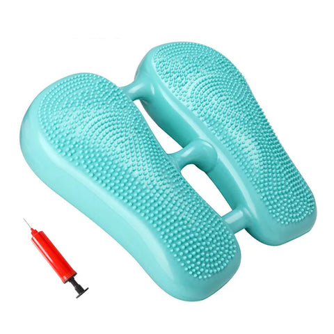 Mini Pedal Stepper Exercise Machine Inflatable Foot Stepper Indoor Core Training, Fat Reducing Machine Home Office Gym Trainer