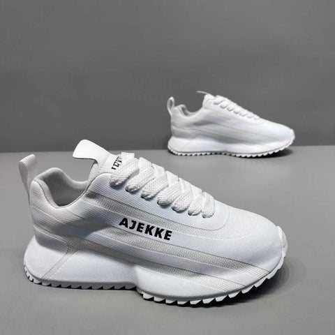 Chunky Sneakers Men Designer Soft Sole Sport Shoes Fashion Casual Leather Fabric Mesh Breathable Height Increased Platform Shoes