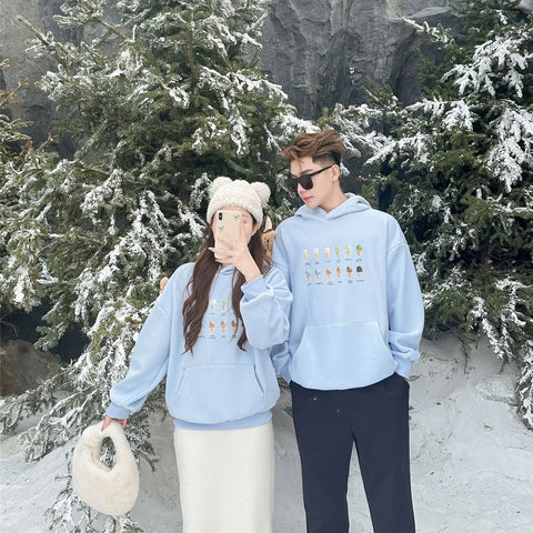 Hooded  Matching Warm Mom Dad Daughter Son Matching Top Clothing Sweatshirts Babyfor The Whole Family Romper Spring Hoodies