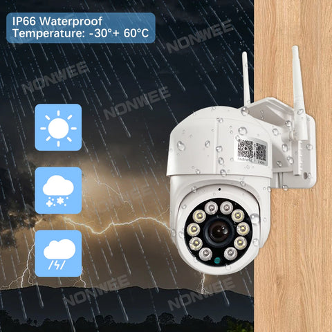 5MP PTZ Wireless WiFi Video Surveillance Camera 1080P 4G SIM Card Speed Dome Outdoor HD CCTV Camera IR Night Vision 20M Camhipro