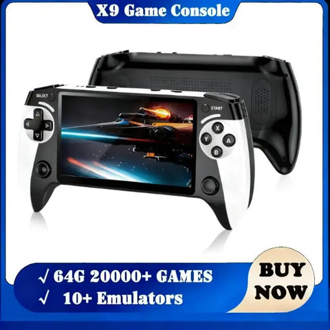 3000 Games X9 Handheld Video Game Console 5.5inch Screen Retro Video Game Player Built in 10 Emulators Support NES GBA GBC Gift
