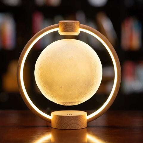 Maglev Moon Light Rotatable with Bluetooth Speaker Remote Control DC Powered Floating Moon Light for Bedside and Music Playing