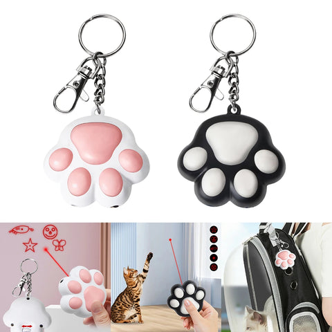 Cat Toys 5 Adjustable Patterns Laser Pointer USB Rechargeable Training Chaser Interactive Toy for Indoor Cats Dogs Pets