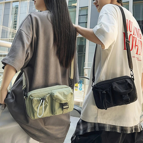 Trendy Sports Crossbody Bag, Workwear Style Design, Single Shoulder Bag, Multifunctional and Lightweight Portable Chest Bag