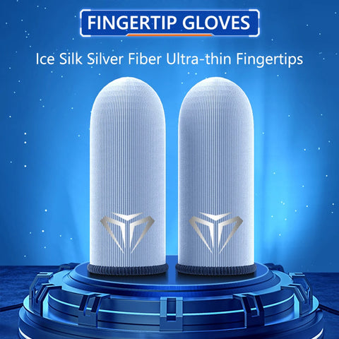 2pcs Finger Cover Breathable Game Controller Finger Sleeve For Pubg Sweat Proof Non-Scratch Touch Screen Gaming Thumb Gloves