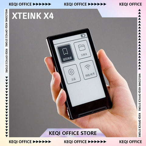 XTEINK X4 4.3 Inches E-Book Reader Ink Screen Magnetic Lightweight E-Book Readers 220ppi Ultrathin 650mAh 16GB Case Custom Gifts